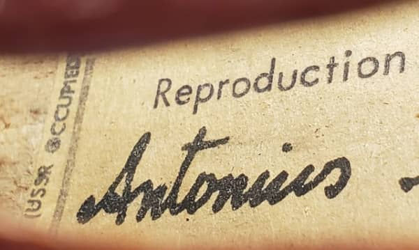 Thumbnail: Good German violin from Markneukirchen, Jos. Bartoni Stradivarius Copy 1945-53