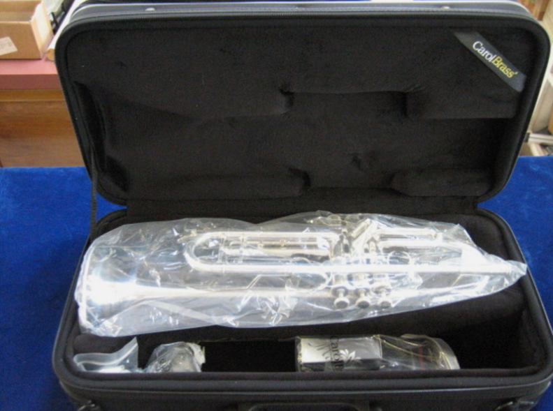Thumbnail: NEW Carol Brass CTR-5060H-YST-S silver plated Strad Style Bb Trumpet