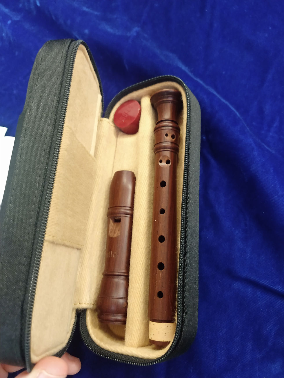 Thumbnail: New Moeck Model 4105 Sopranino Recorder - Palisander (Rosewood)