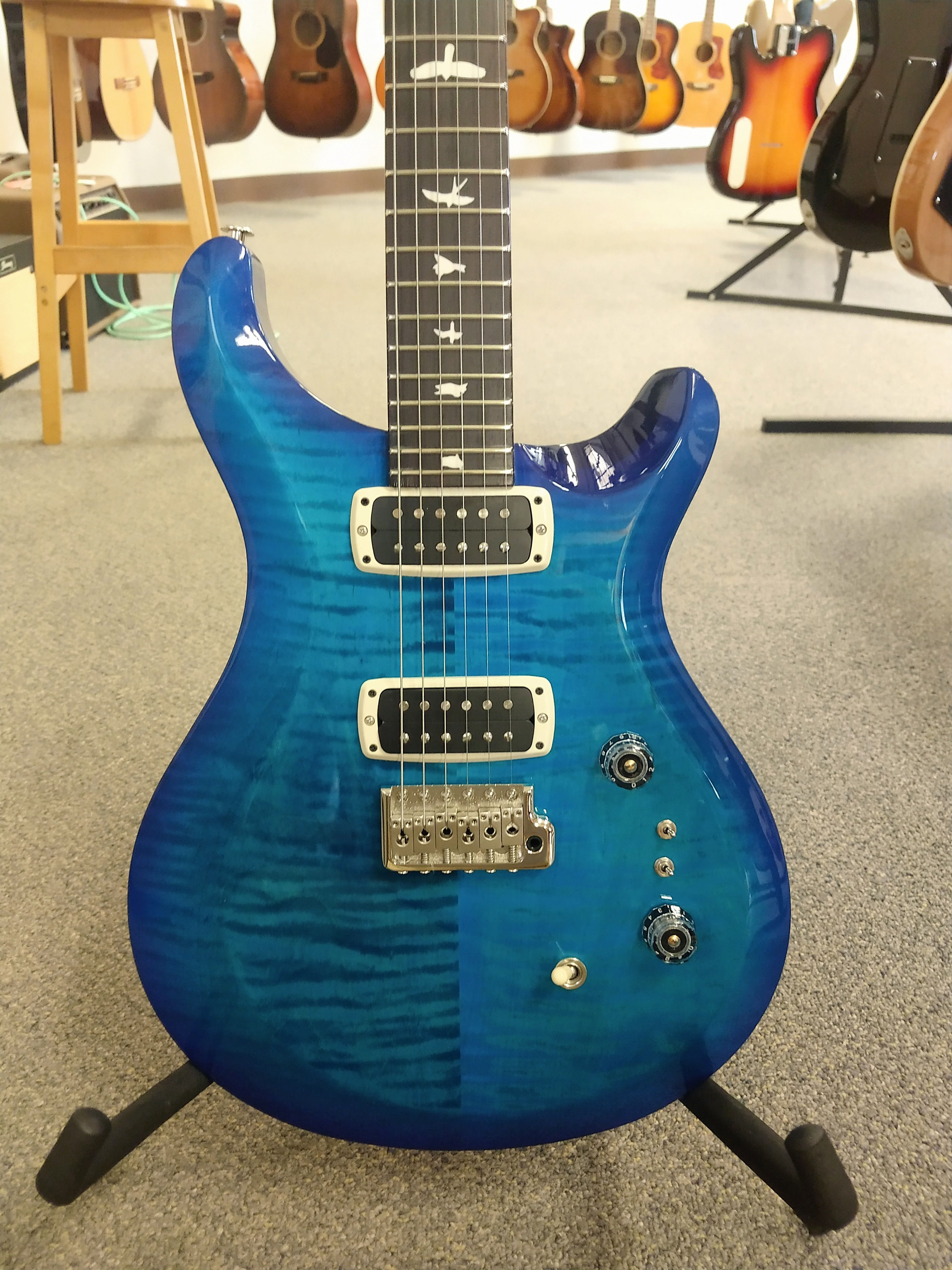 New PRS Paul Reed Smith S2 Custom 24-08 Electric Guitar Lake Blue w/ PRS Gigbag