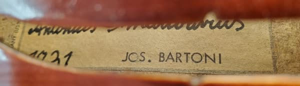 Thumbnail: Good German violin from Markneukirchen, Jos. Bartoni Stradivarius Copy 1945-53