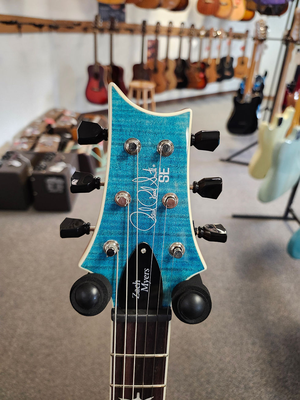 Thumbnail: New PRS SE Zach Myers Semi-Hollow Electric Guitar - Myers Blue w/ PRS SE Gigbag