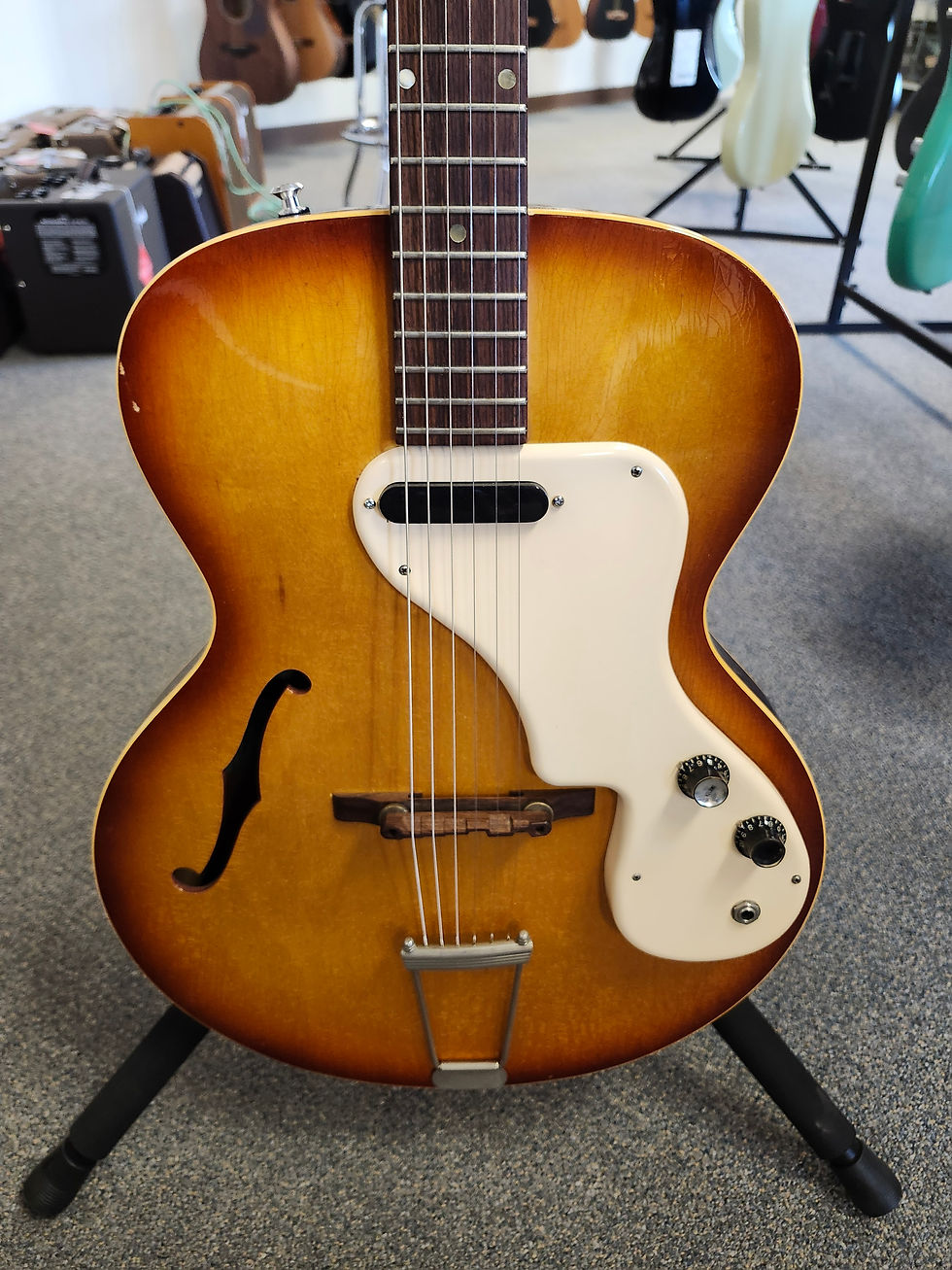 Vintage 1965 Epiphone Granada E444T Thinline Archtop Electric Guitar w/ Case
