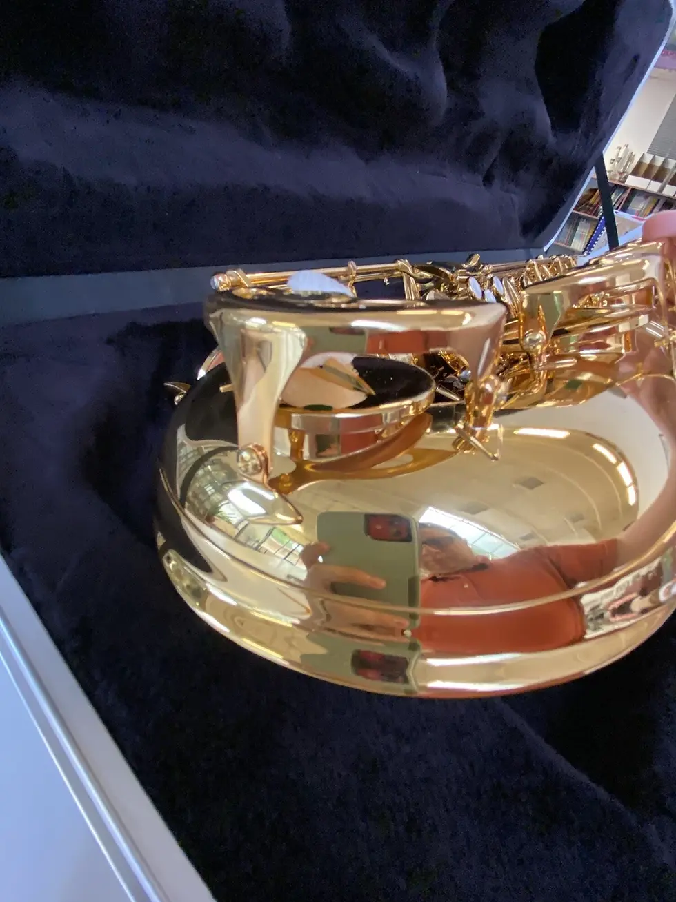 Thumbnail: Mint Open Box P. Mauriat PMB-185 Baritone Saxophone; with Case, Mouthpiece