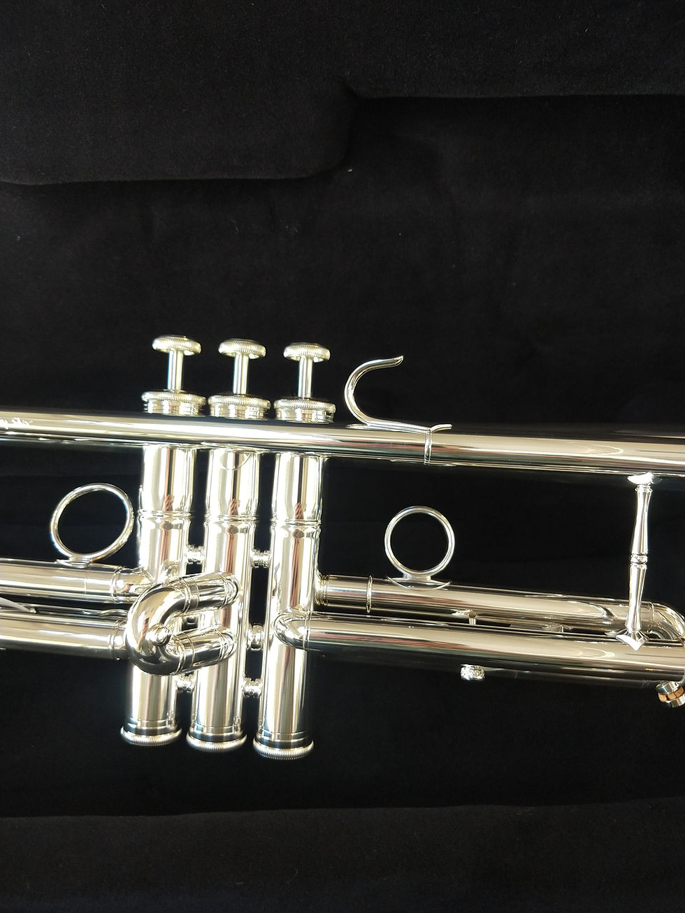 Thumbnail: New Carol Brass 5060H-GSS-C-S Pro C Trumpet -Silver; with Case,Mouthpiece