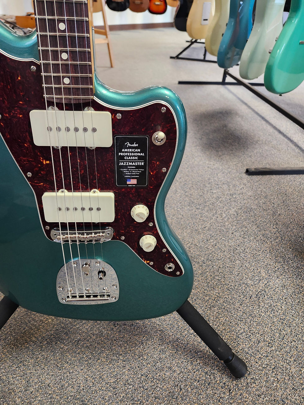 Thumbnail: New Fender American Pro. Classic Jazzmaster Faded Sherwood Green Metallic w/ Bag
