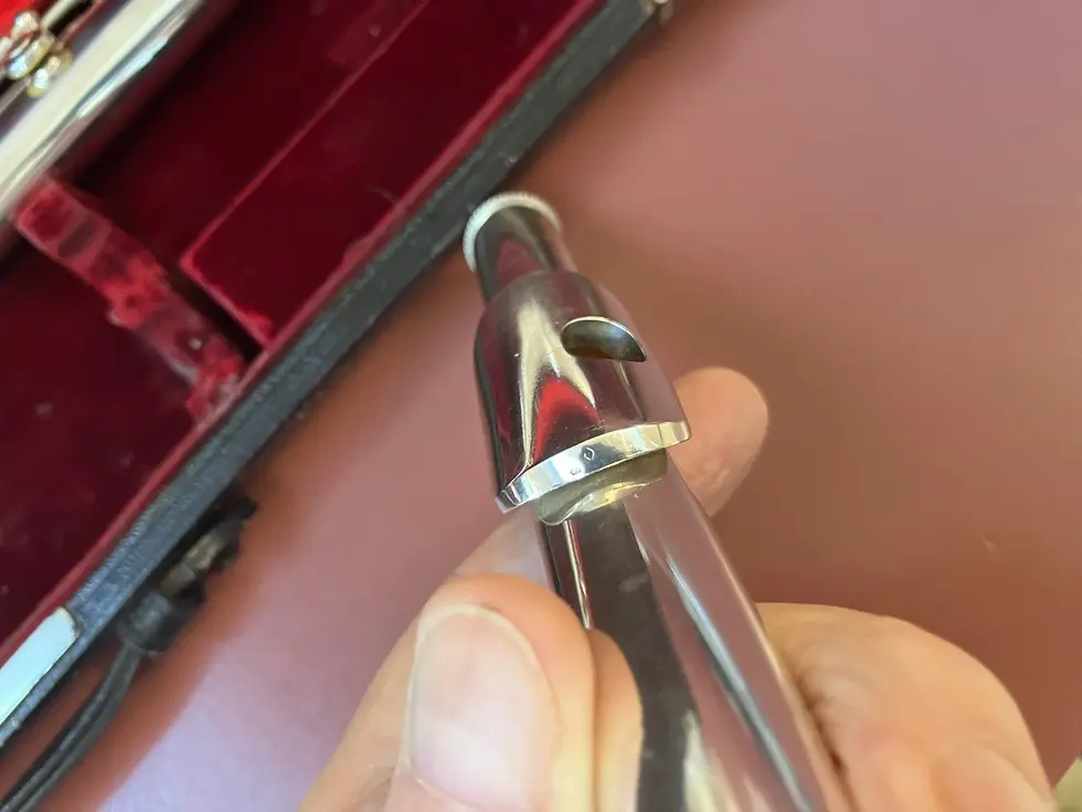 Thumbnail: Original 1904 Louis Lot Solid Silver Flute, Never Altered, New Pads; with Case