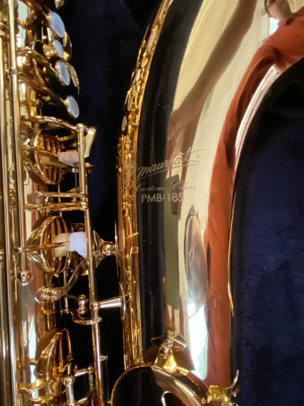 Thumbnail: Mint Open Box P. Mauriat PMB-185 Baritone Saxophone; with Case, Mouthpiece