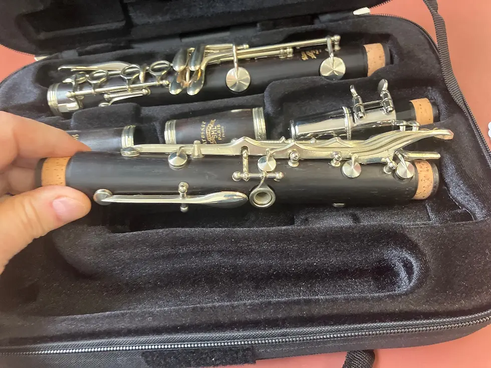Thumbnail: Vintage "Strasser" S.M.L Bb Clarinet, made in France, New pads/corks; with Case
