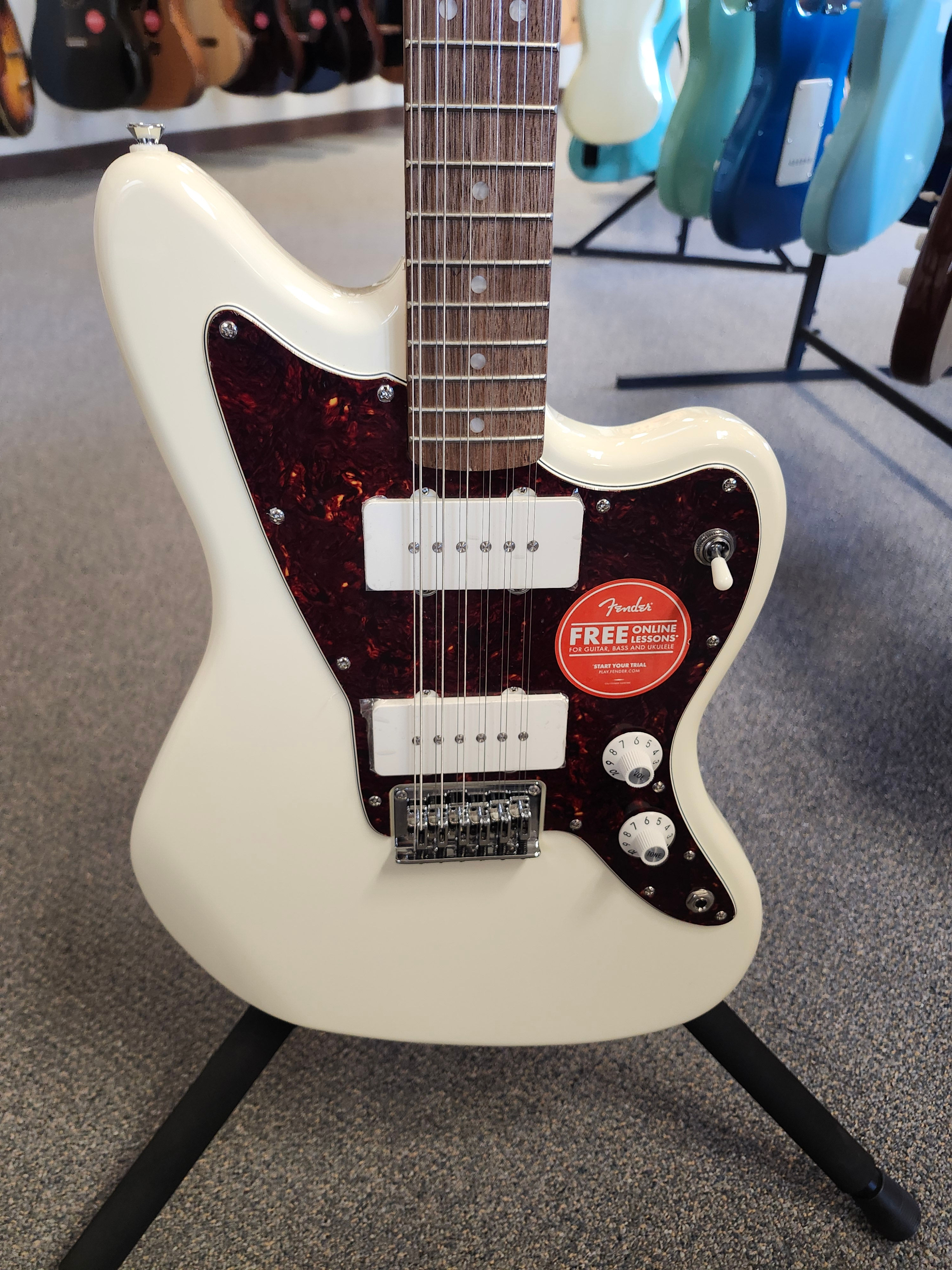 Mint Used 2023 Squier Paranormal Jazzmaster XII 12-String Olympic White w/Gigbag