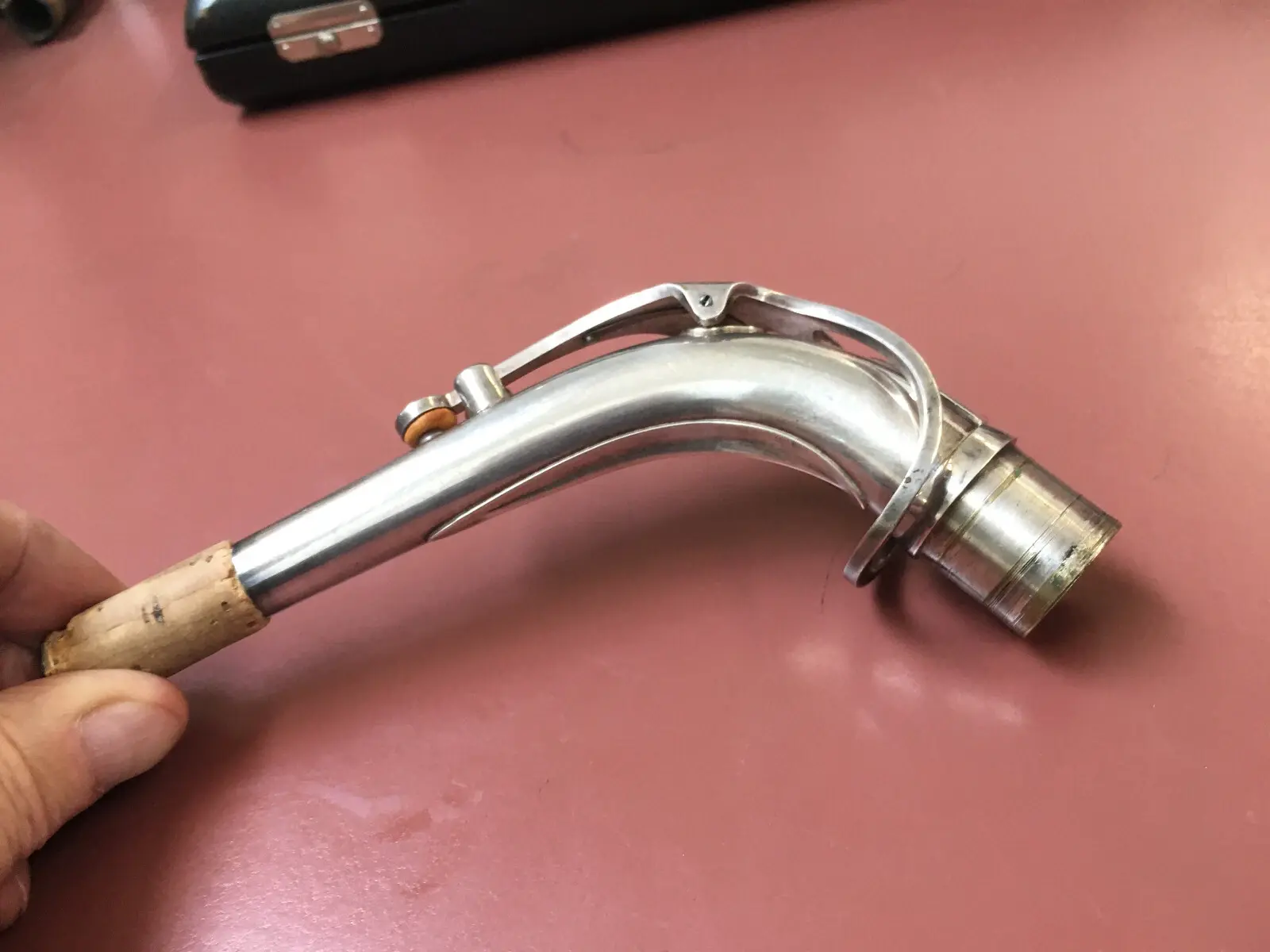 Excellent Selmer Mark VI (Six) Alto Saxophone Neck, 100% original silver plate