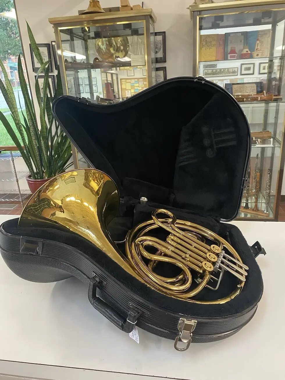 Thumbnail: Very Clean Used Conn 14D Single F French Horn, Lacquered; with Case, Mouthpiece