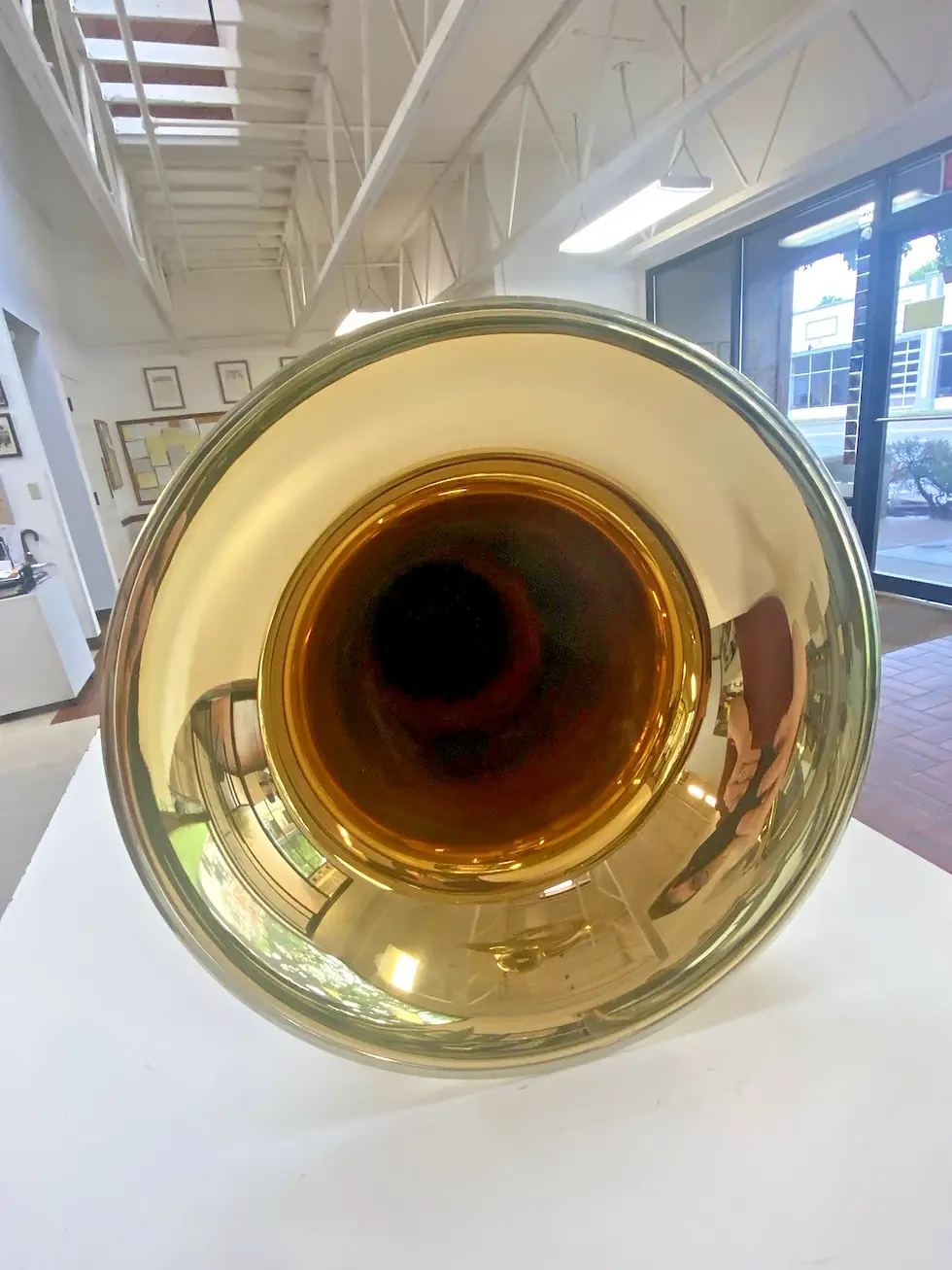 Thumbnail: New Alexander model 155 F Tuba in Gold Brass, Lacquered, Nickel-Silver Garland