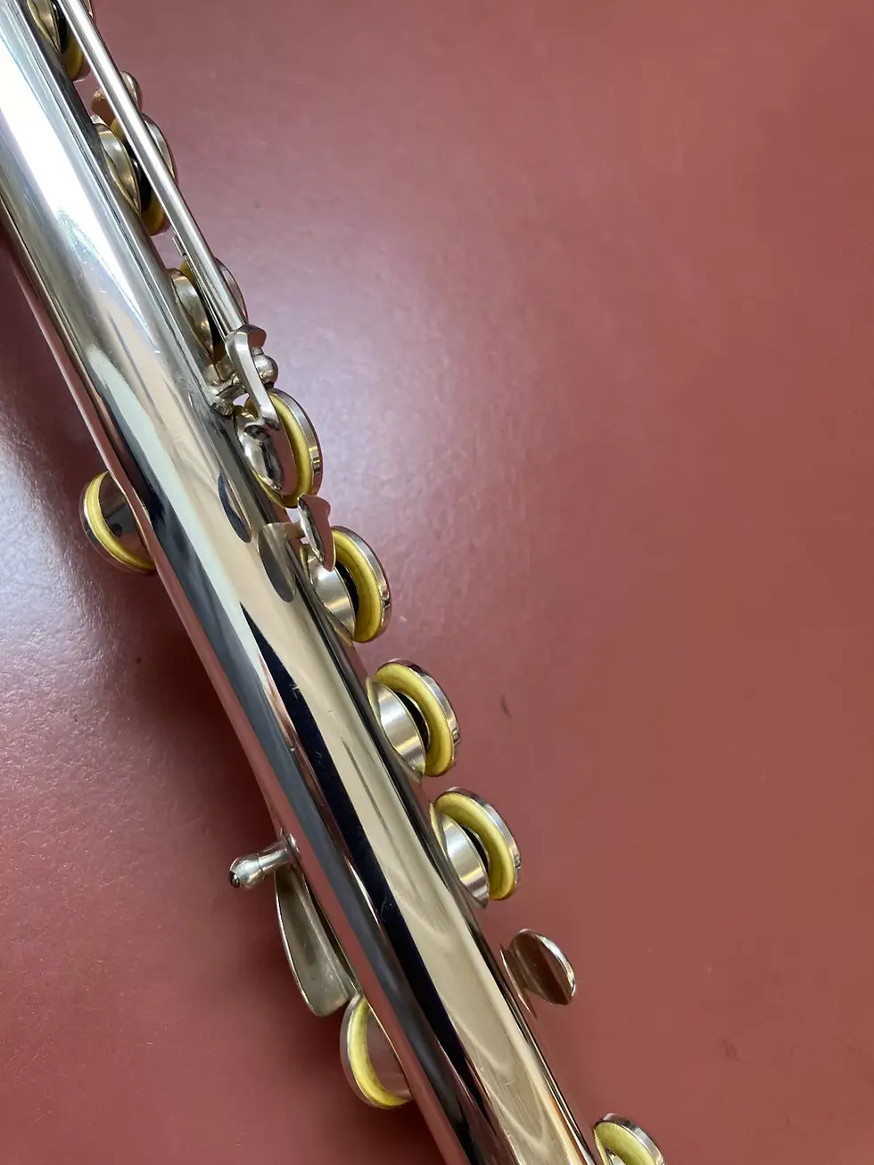 Thumbnail: Original Restored A.G Badger Solid Silver Flute ( approx. 1875-1890),Made in NYC
