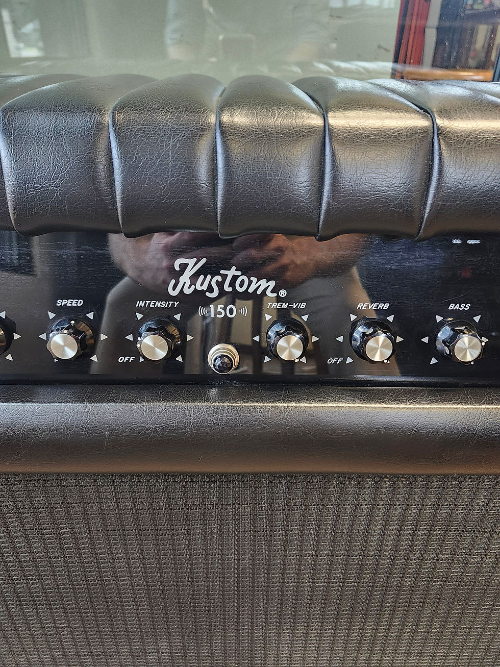 Thumbnail: Vintage 1971 Kustom 150 2x12" Combo Amp, Model K150-7 - Black Tuck and Roll