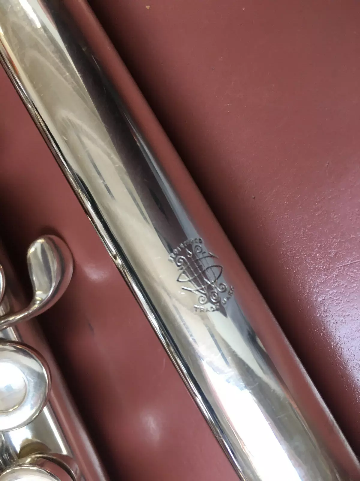 Vintage 1968 Haynes "Plateau" Pattern Solid Silver Flute, Good Pads