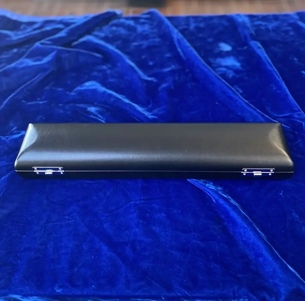 Thumbnail: Mint Open Box Di Zhao DZ 801BEF Silver Flute, C# trill, D# Roller; with Case