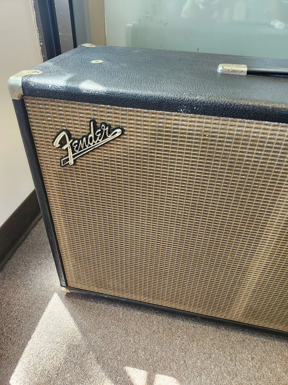 Thumbnail: Vintage 1960s Fender 1960s 2x12" Horizontal Cabinet w/ Celestion G12M Creambacks