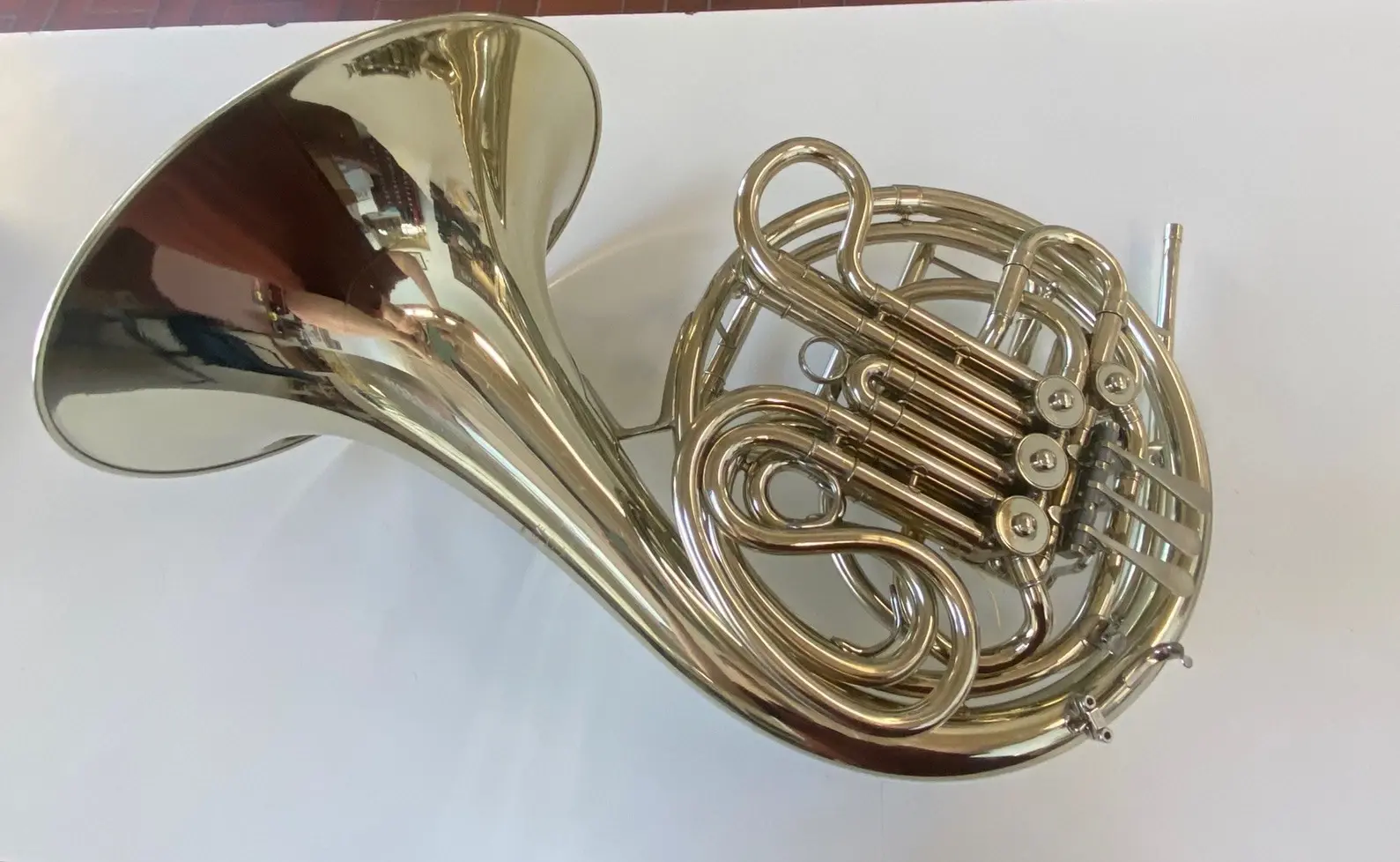 Excellent Used Elkhart Conn 8D Double French Horn in Nickel-Silver, New Bell