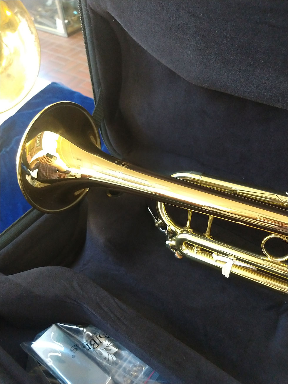 Thumbnail: New Carol Brass CTR-5060H-GSS-Bb-L Professional Bb Trumpet - Lacquer with Case