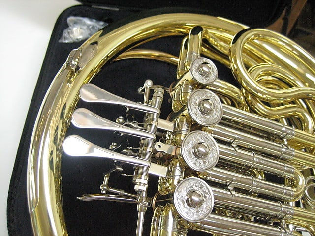 Thumbnail: New Alexander 1106MAL-HG "Heldenhorn" Double French Horn in Yellow Brass