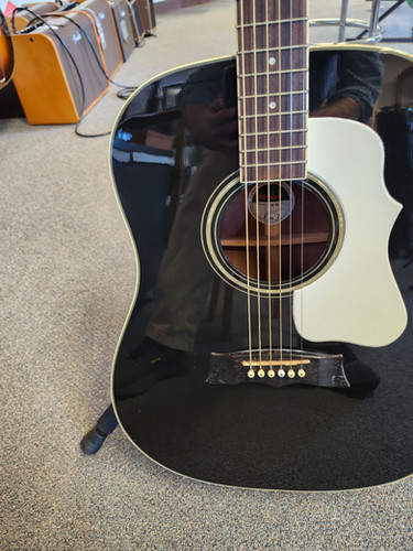 Vintage Morris G-35 Acoustic-Electric Guitar - Black | WBIC Main