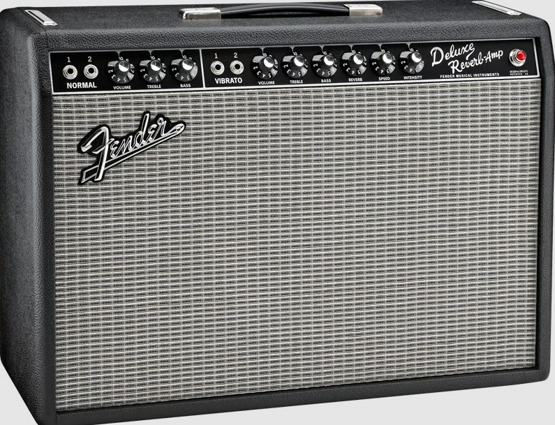 Thumbnail: New Fender '65 Deluxe Reverb Reissue 22-Watt 1x12" Combo Amp w/ Cover + FTSW
