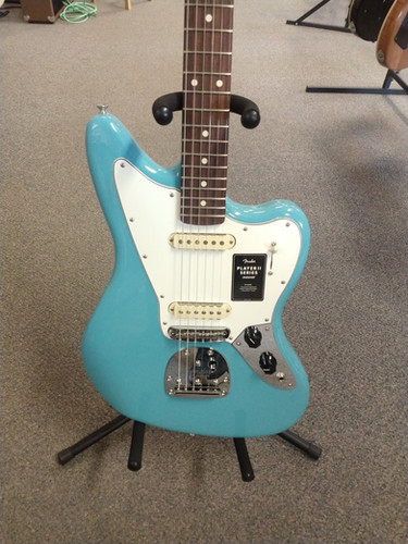 New Fender Player II Jaguar Electric Guitar Aquatone Blue w