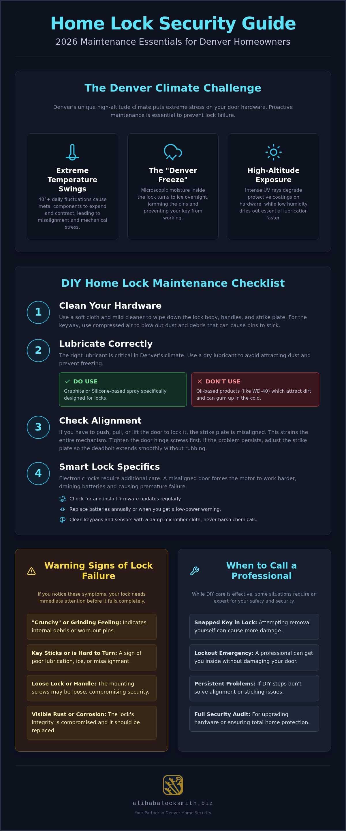 Home lock maintenance Denver