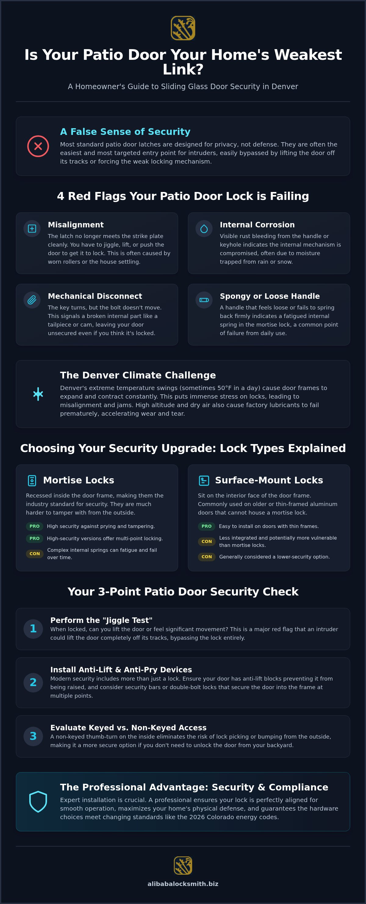 Sliding glass door lock replacement Denver