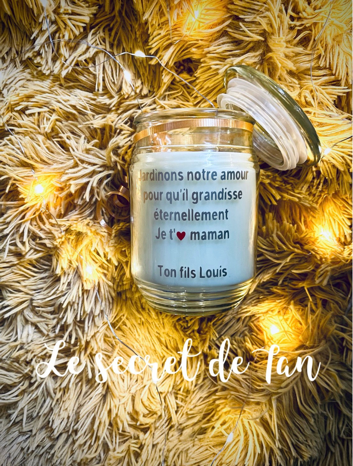 Bougie personnalisé 