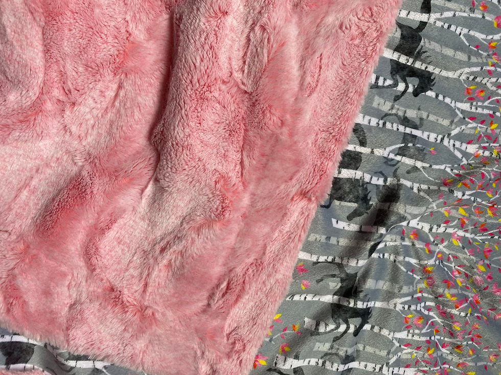 Thumbnail: HERD IN THE BIRCH Toddler Blanket