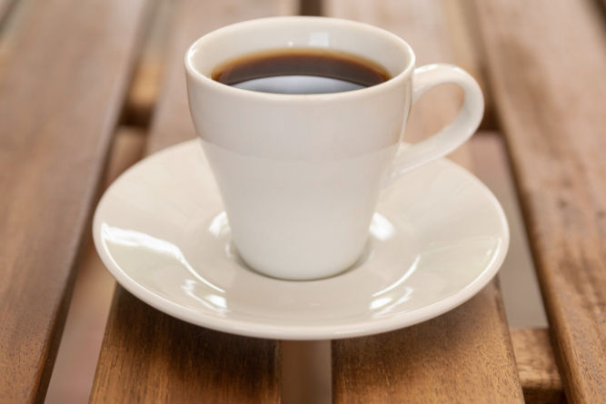 Classic cafezinho in Brazil.