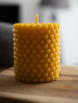 Bougie cire d'abeille Helya