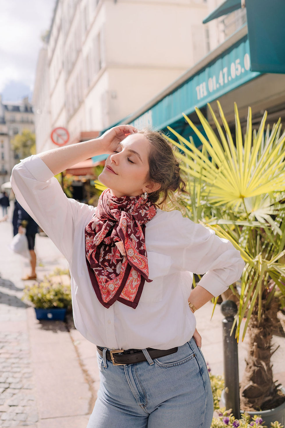 Miniature : Foulard ALBANE - Bordeaux