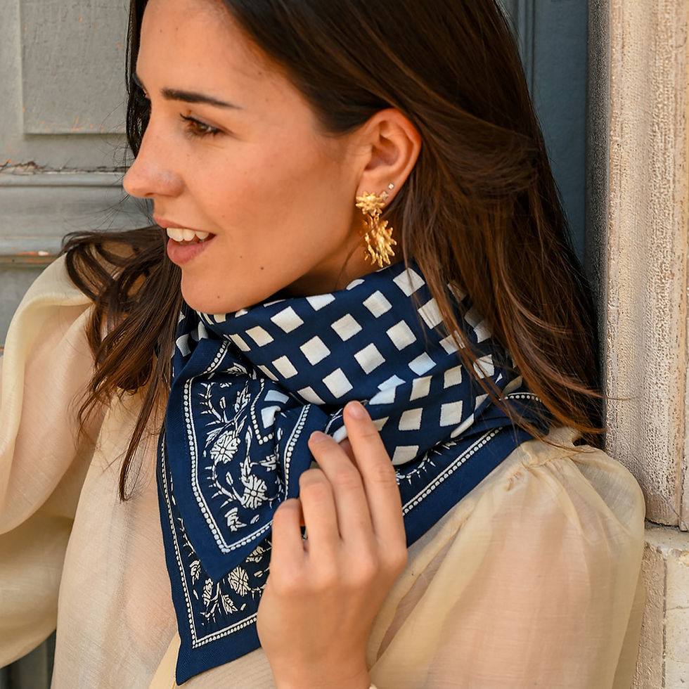 Miniature : Foulard DOLCE VITA - Marine