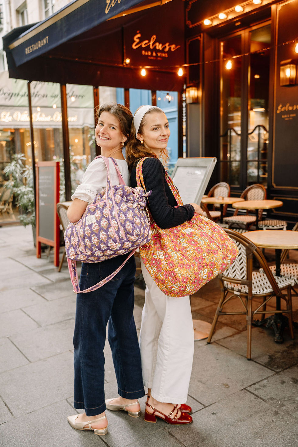 Miniature : Sac Week-end FLORENCE - Orange et rose