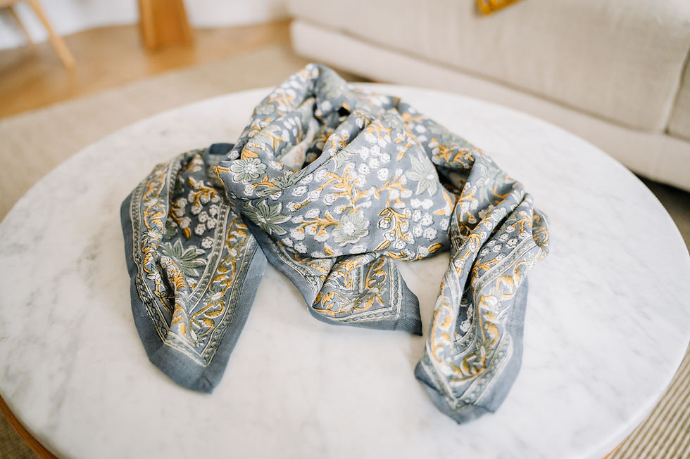 Miniature : Foulard PHILIPPINE - Bleu-jean