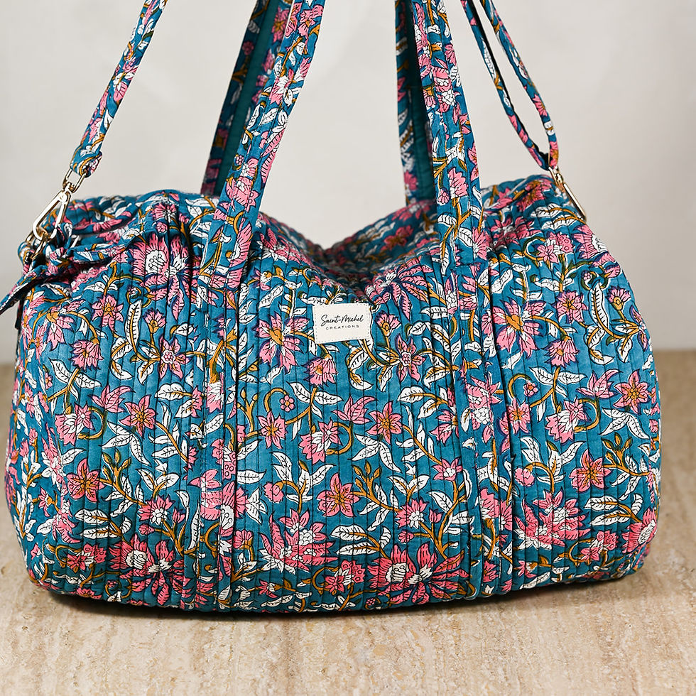 Miniature : Sac Polochon - LEONTINE Turquoise