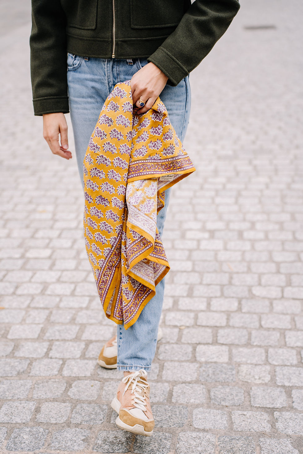 Miniature : Foulard ANGERS - Ocre