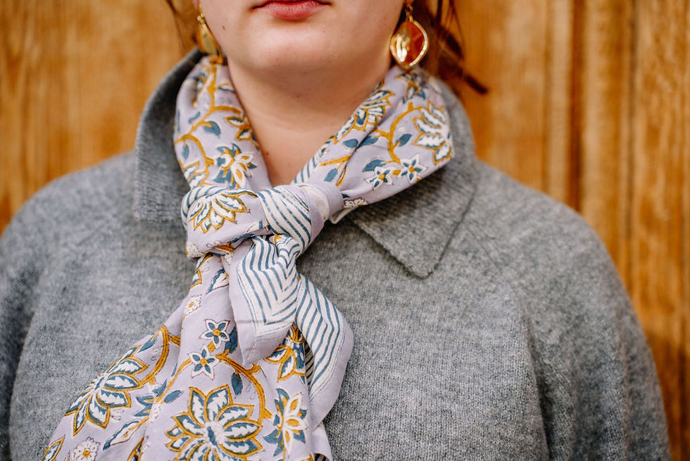 Miniature : Foulard OMBELINE - Bleu
