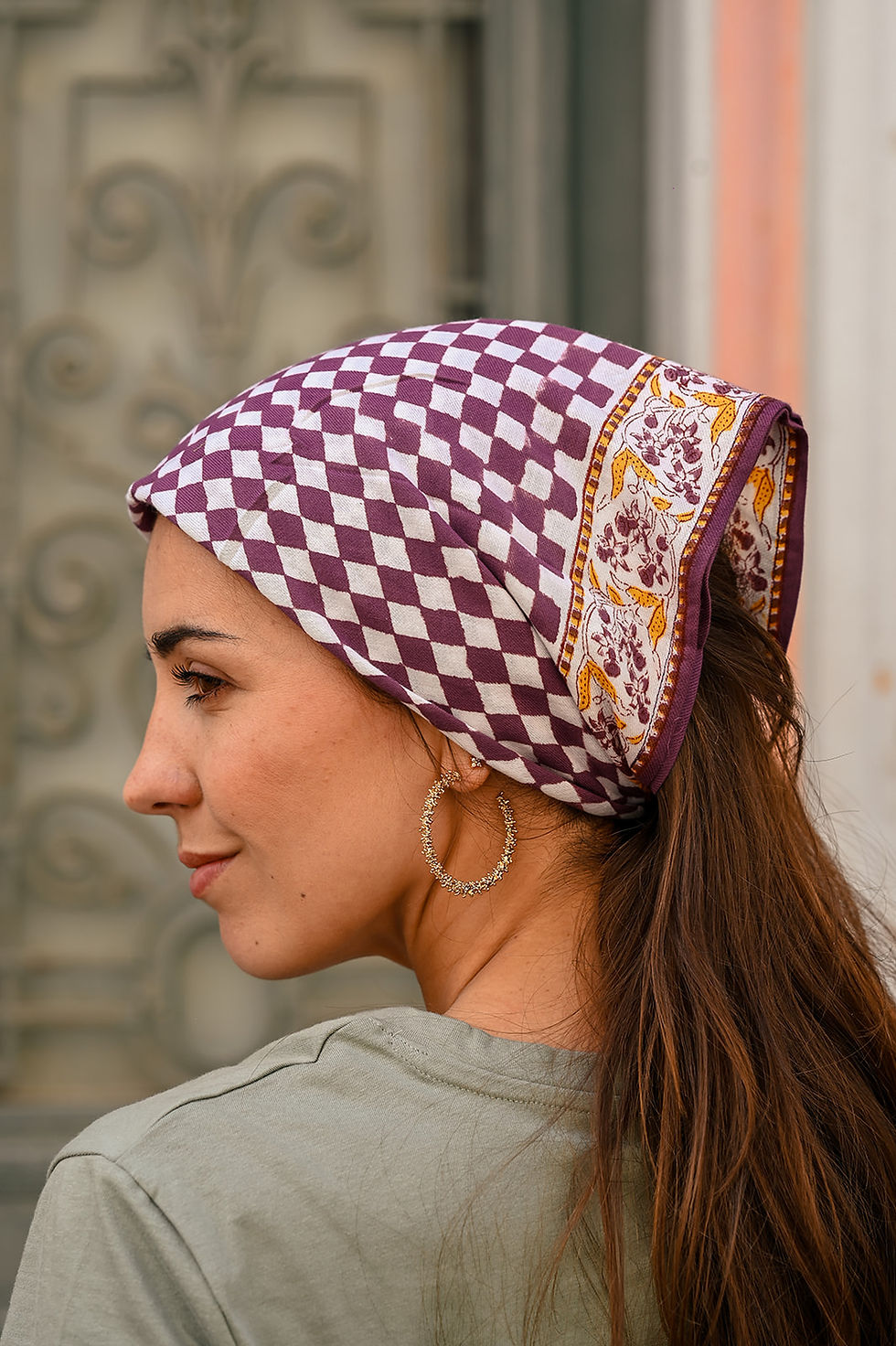 Miniature : Petit Foulard LAUZERTE - Violet