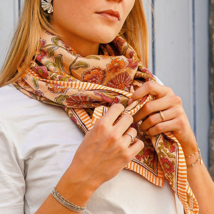 Foulard FAUSTINE - Pêche