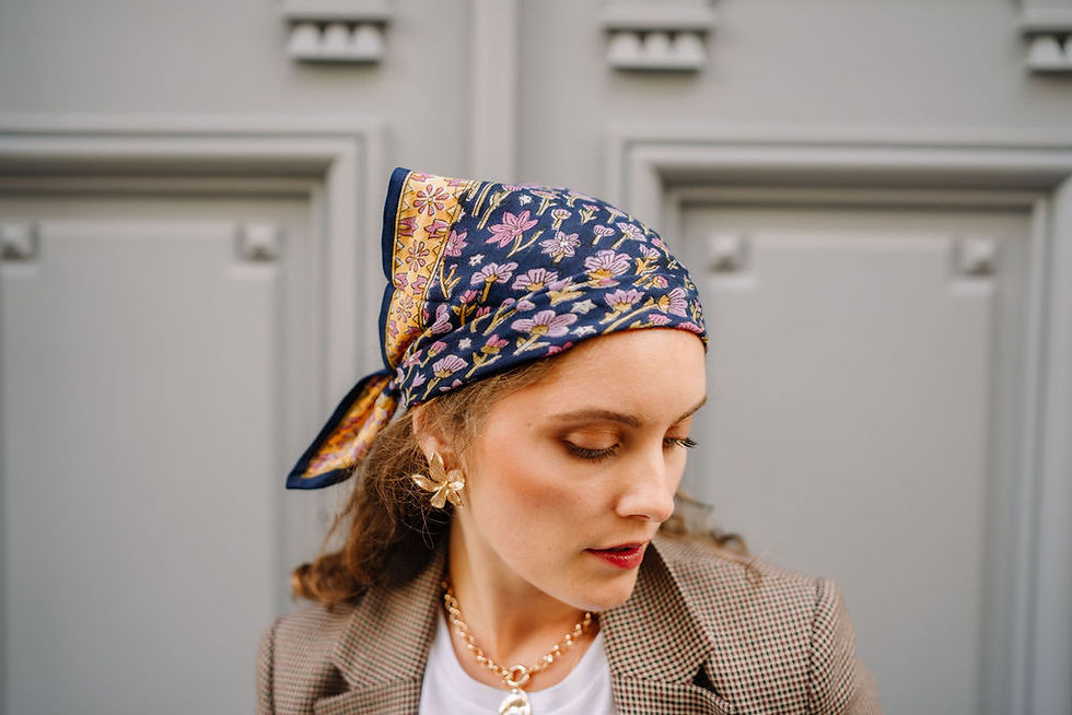 Miniature : Petit Foulard SIENNA - Marine
