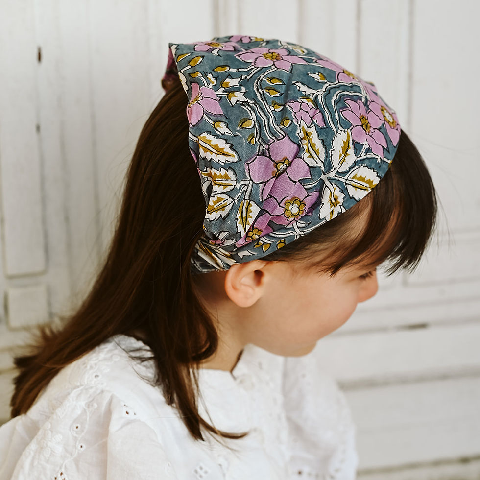 Miniature : BANDEAU FILLE - FLORENCE Bleu et lila