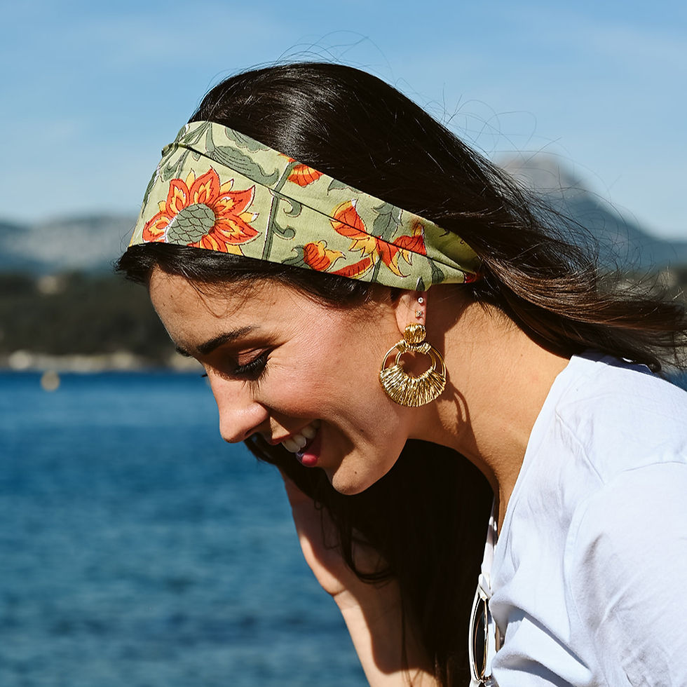 Miniature : BANDEAU - Vert et orange