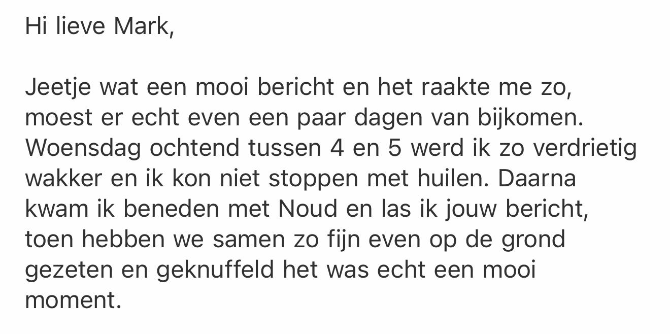 Bericht van een klant na de Innerlijke Zuivering