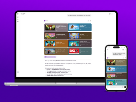 Tubi is the first streamer to launch a native app within ChatGPT