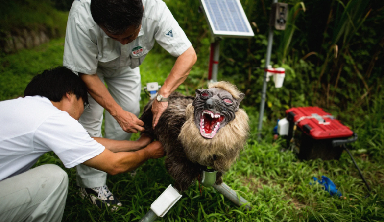 Japanese robot ‘Monster Wolf’ helps protect citizens and crops