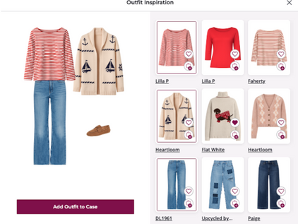 Like digital paper dolls: New Armoire feature uses AI to show an array of choices in outfit selection